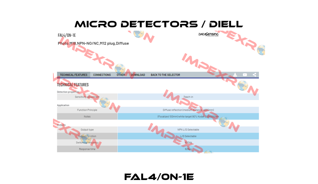 FAL4/0N-1E Micro Detectors / Diell