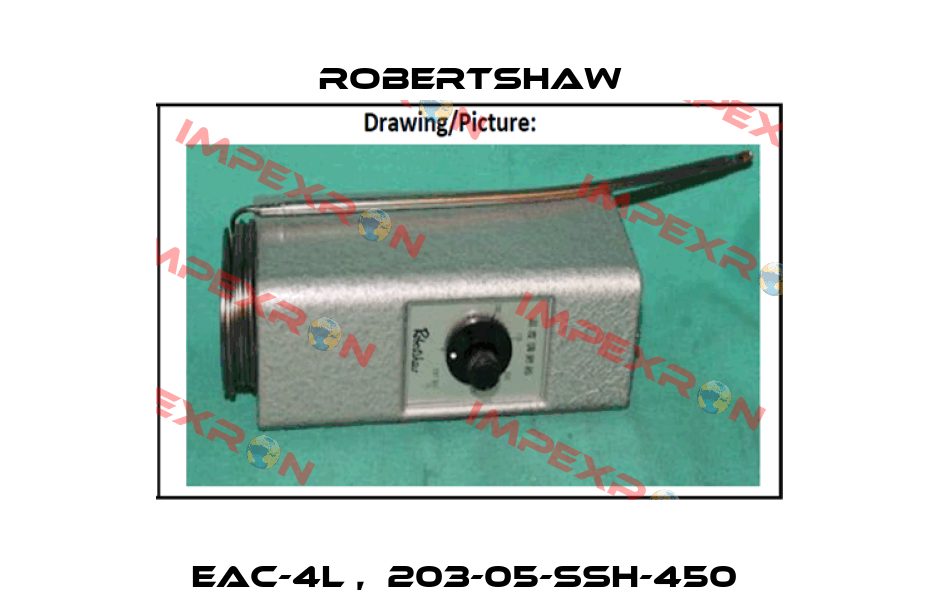 EAC-4L ,  203-05-SSH-450  Robertshaw