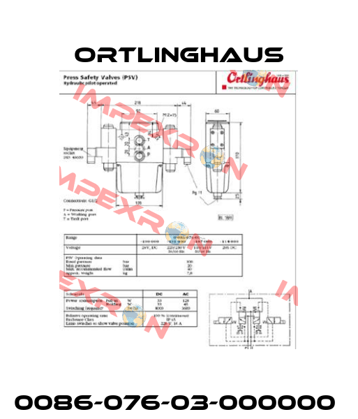 0086-076-03-000000  Ortlinghaus