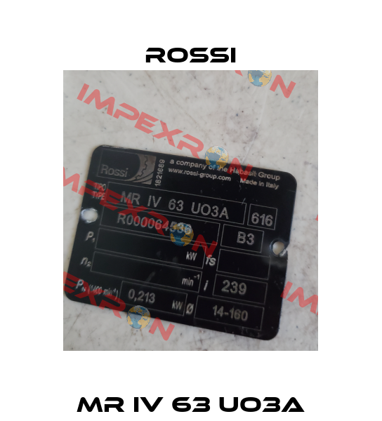MR IV 63 UO3A Rossi
