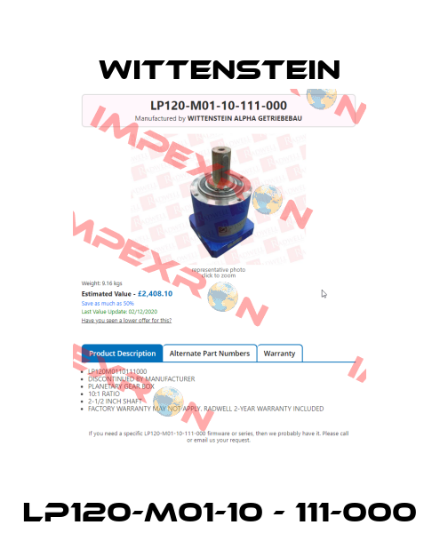 LP120-M01-10 - 111-000 Wittenstein