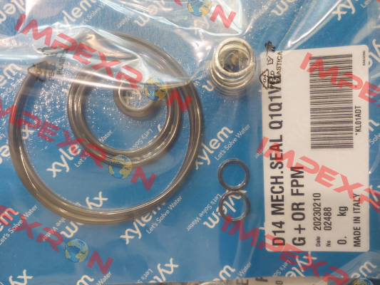 KL01ADT / Type:  KIT TEN D14 Q1Q1VGG+ELAST FPM# Lowara