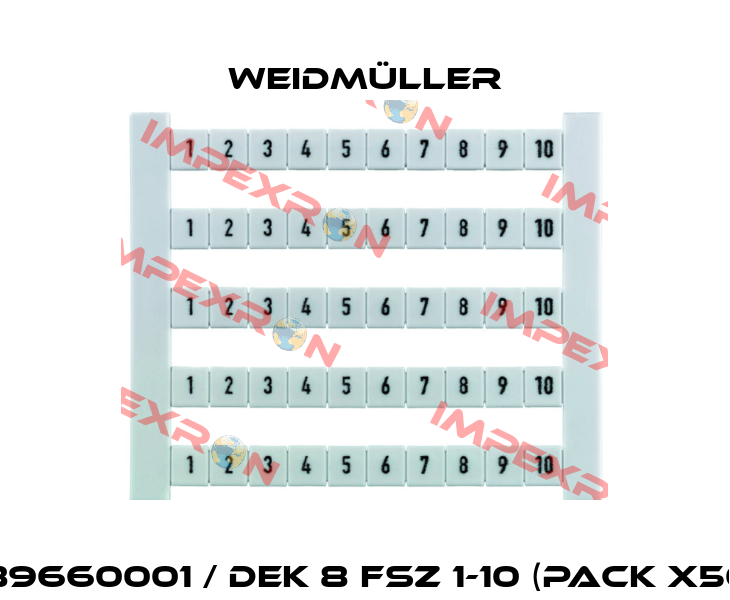 1289660001 / DEK 8 FSZ 1-10 (pack x500) Weidmüller