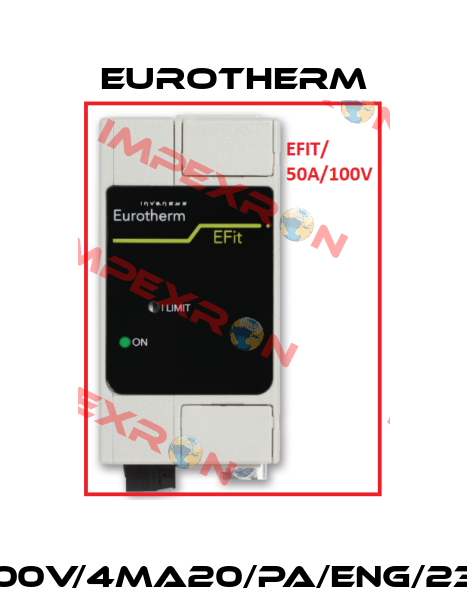 Code: EFIT/50A/100V/4MA20/PA/ENG/230V/CL/NOFUSE/-/ Eurotherm