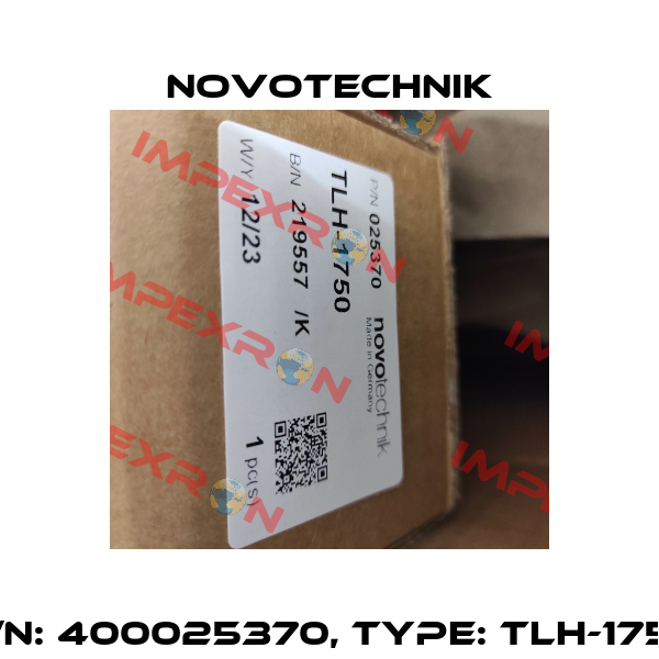 P/N: 400025370, Type: TLH-1750 Novotechnik