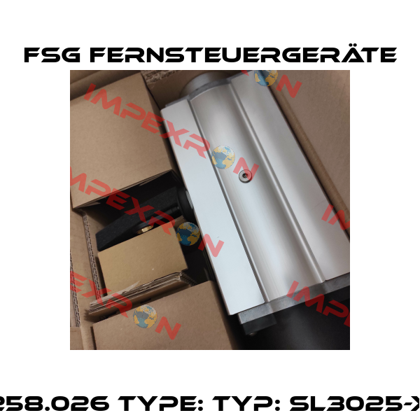 P/N: 5930Z50-258.026 Type: Typ: SL3025-X2/GS130/K/F-01 FSG Fernsteuergeräte