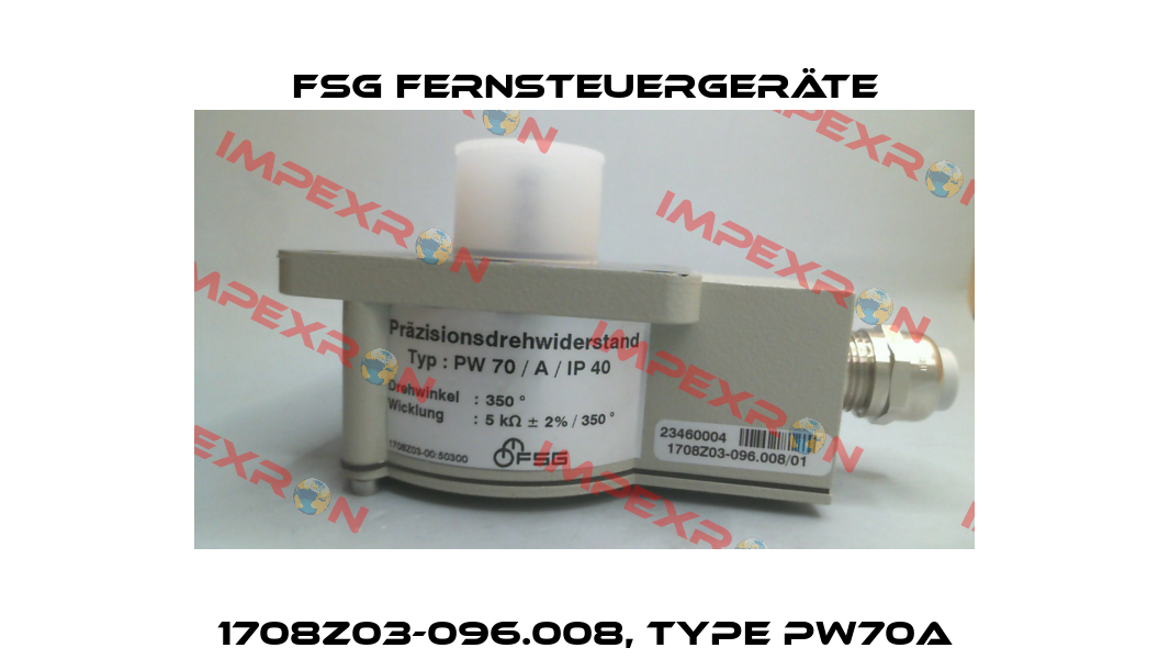 1708Z03-096.008, Type PW70A FSG Fernsteuergeräte