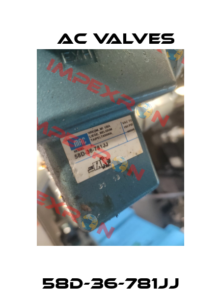 58D-36-781JJ МAC Valves