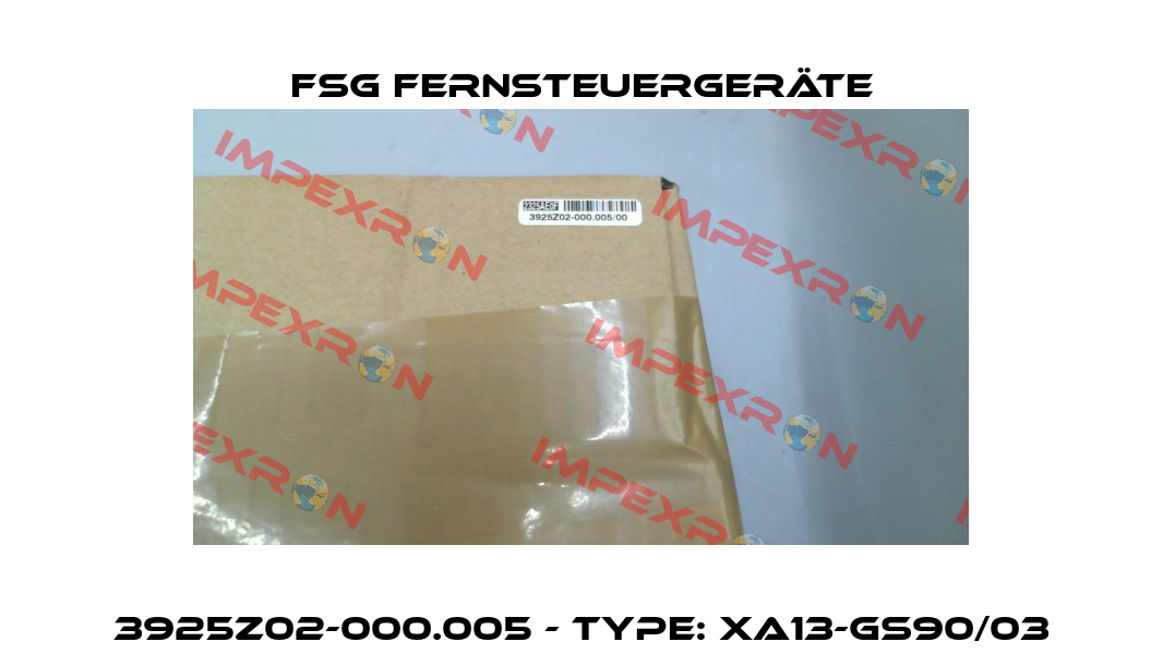 3925Z02-000.005 - Type: XA13-GS90/03 FSG Fernsteuergeräte