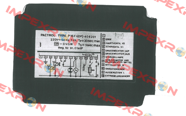 P16FI (DP) 406201 Pactrol