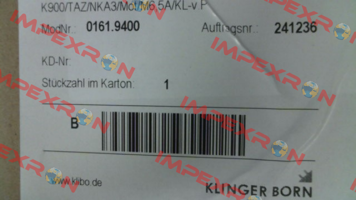 0161.9400 Klinger Born