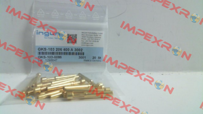 GKS-103 206 400 A 3002 Ingun