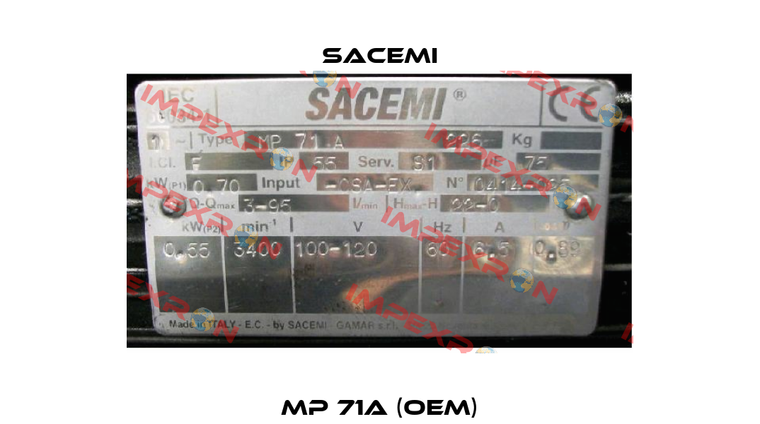 MP 71A (OEM) Sacemi