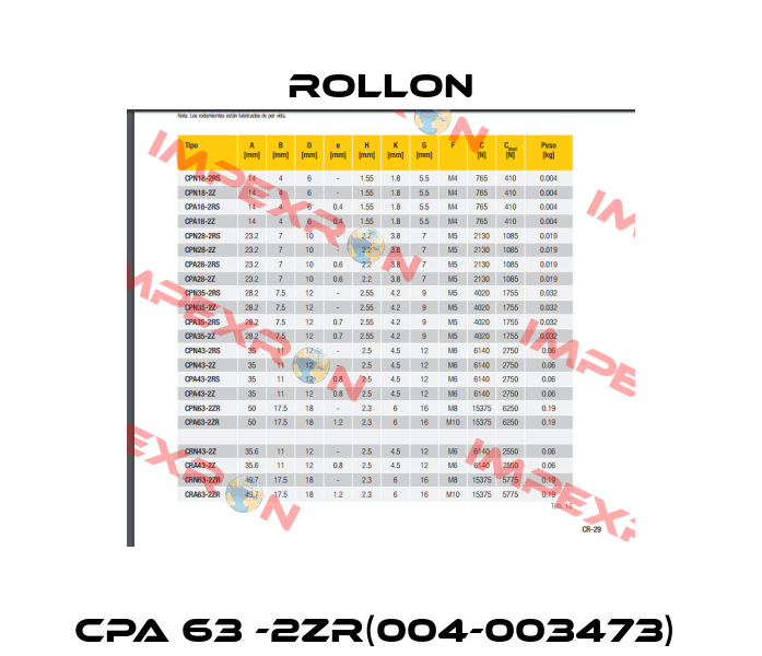 CPA 63 -2ZR(004-003473)  Rollon