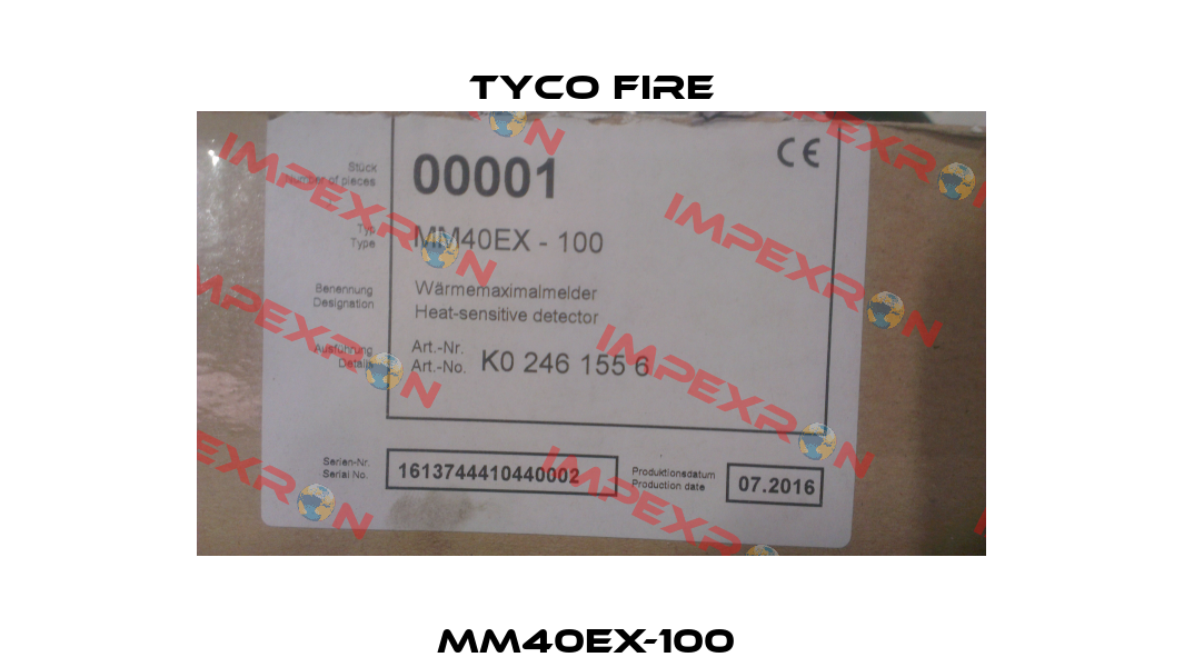 MM40EX-100  Tyco Fire