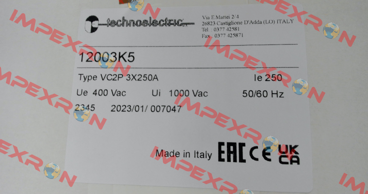 12003K5 Technoelectric